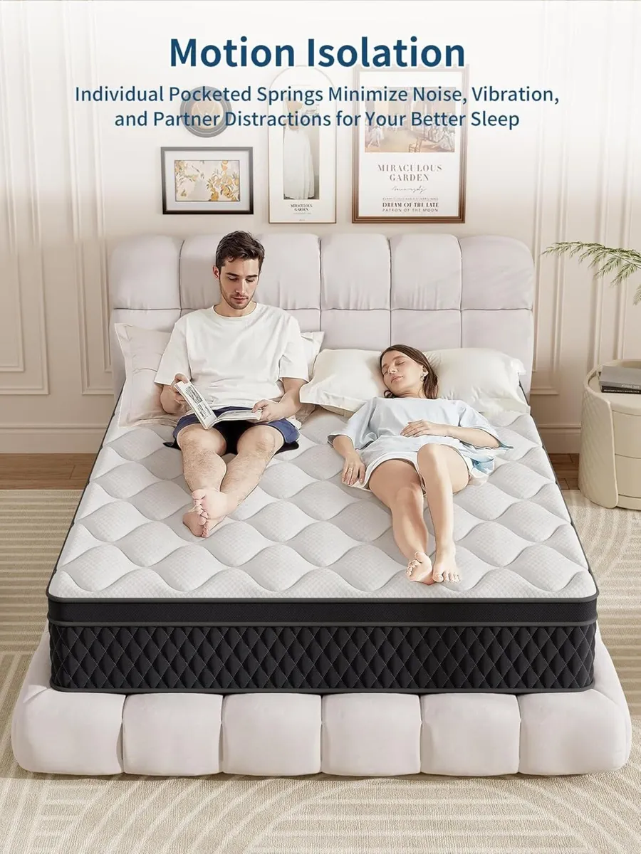 10.6 Inch Single Mattress 3FT Medium Firm Hybrid - Image 4