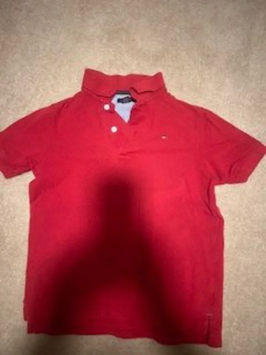 Tommy Hilfiger Red Polo age 4-5 - Image 2