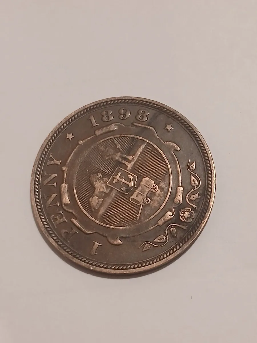1898 one penny africa - Image 1