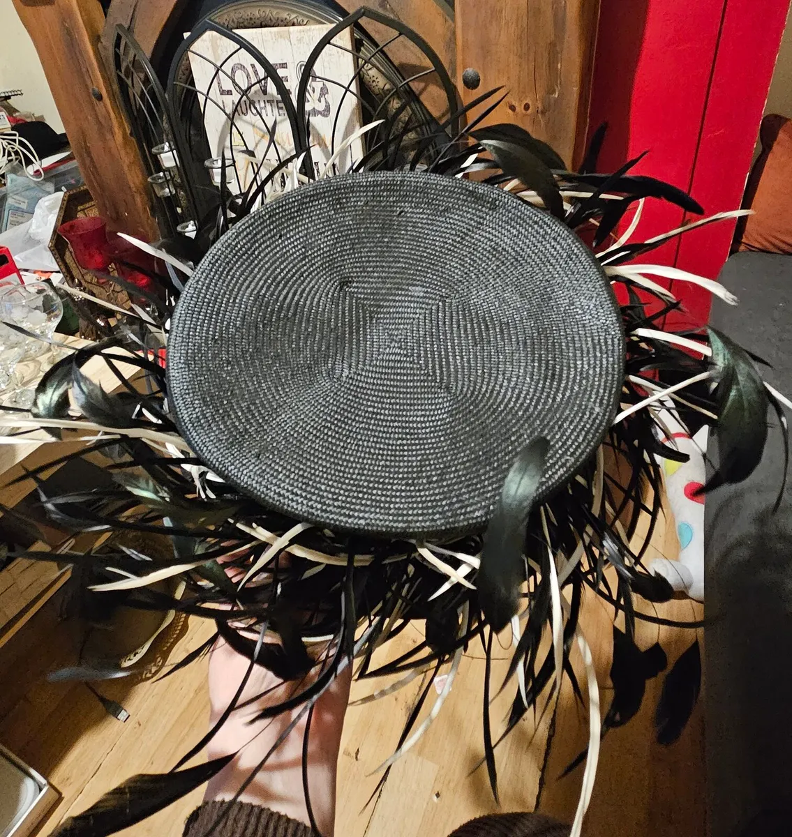Whiteley Ladies Feather Hat - Image 2