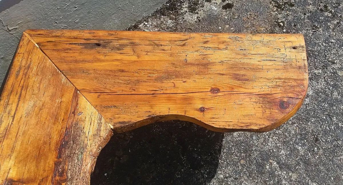 NEW Rustic Floating Corner Shelf Display - Image 2