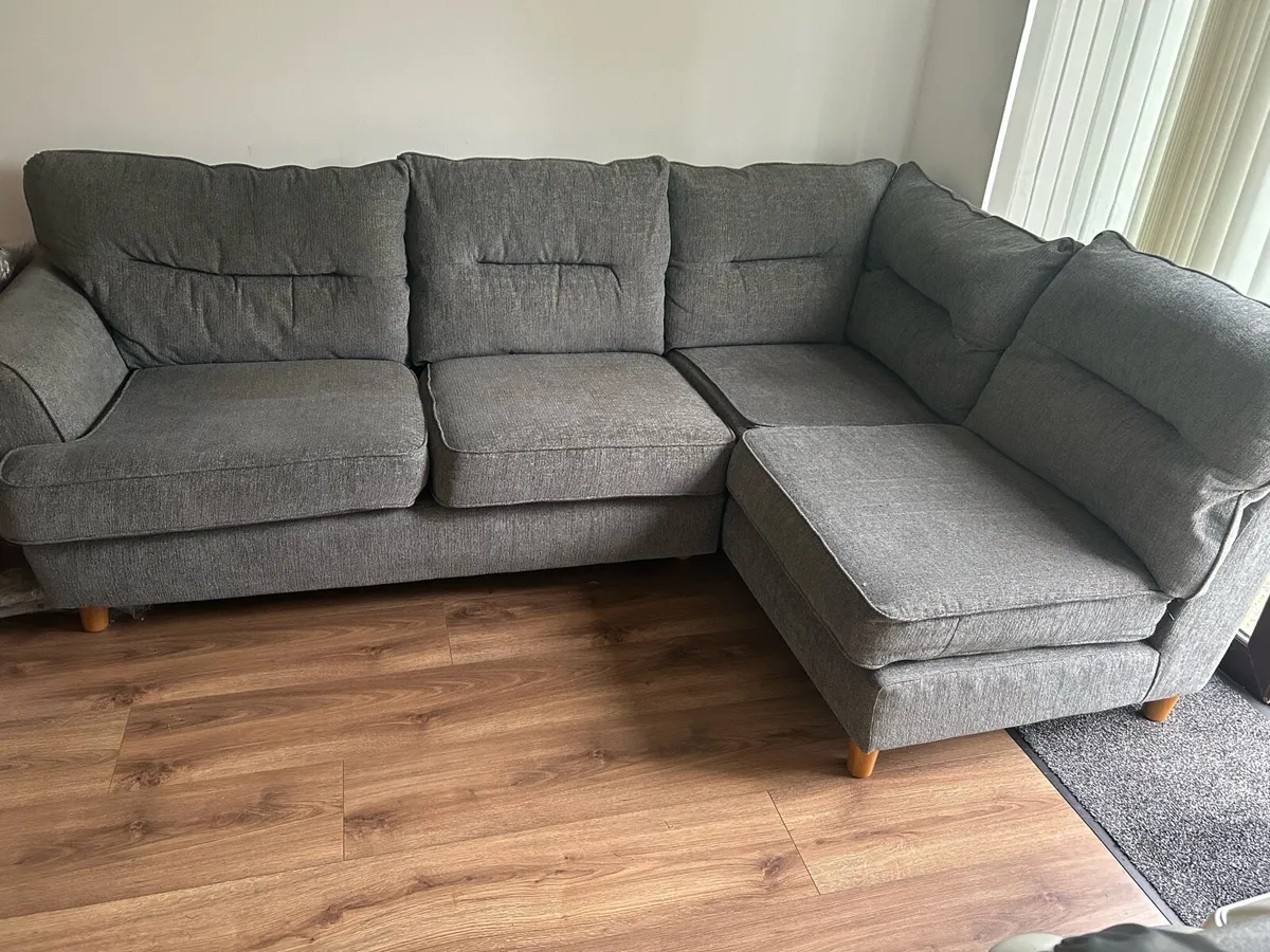 Sofa and footstool - Image 2