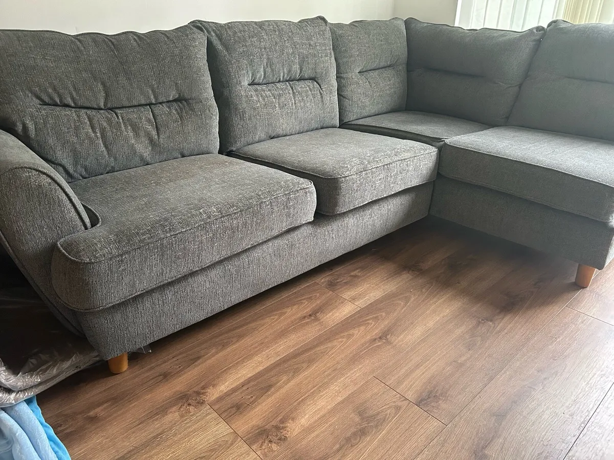 Sofa and footstool - Image 3