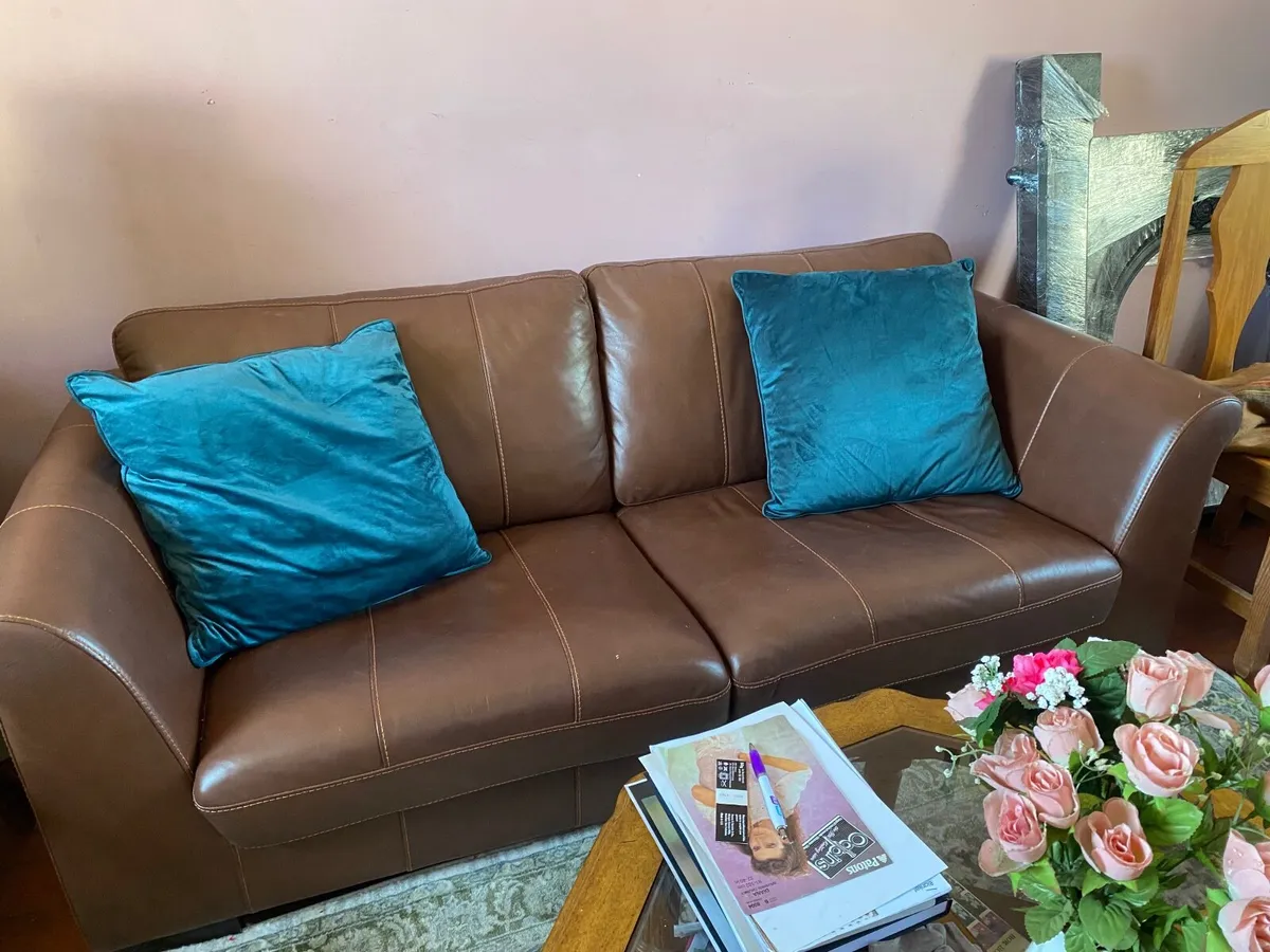Leather Couch - Image 1