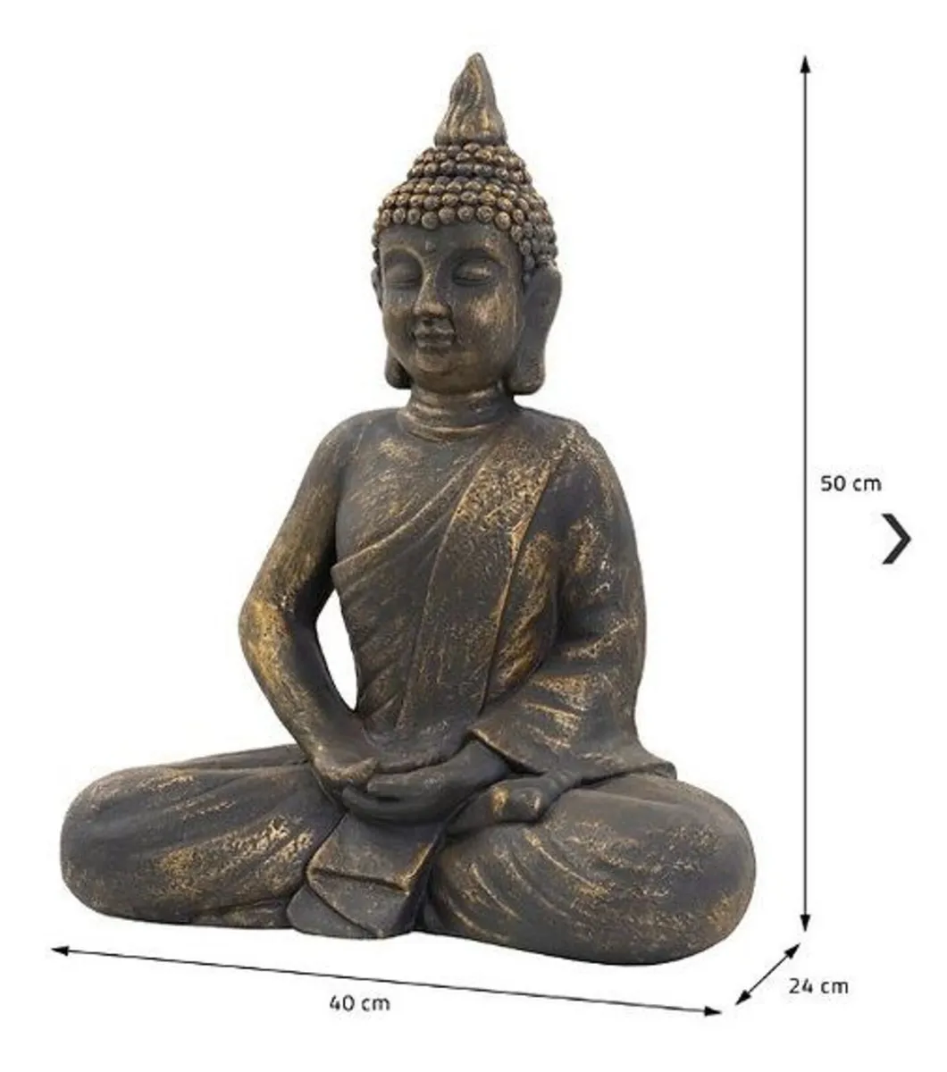 Sitting Buddha Figurine, 40x24x48 - Image 2