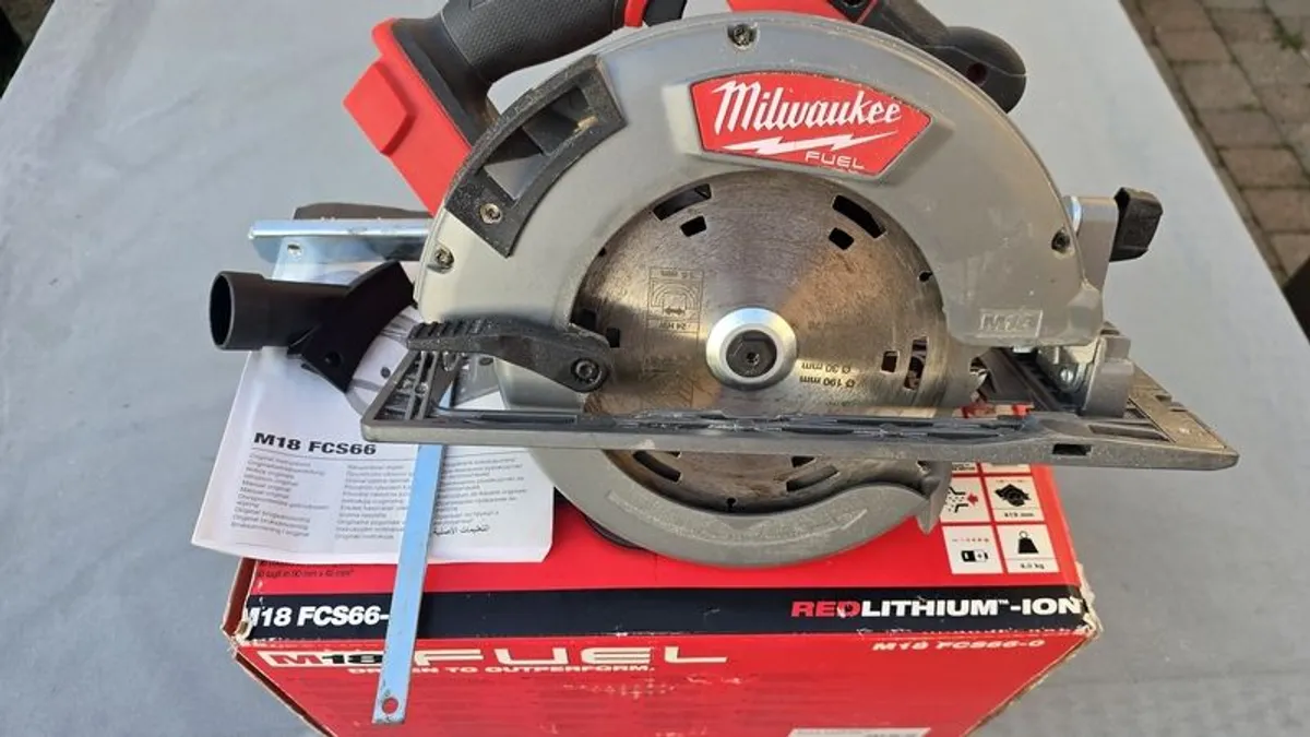Milwaukee M18  FCS66 190mm circular saw body only - Image 1