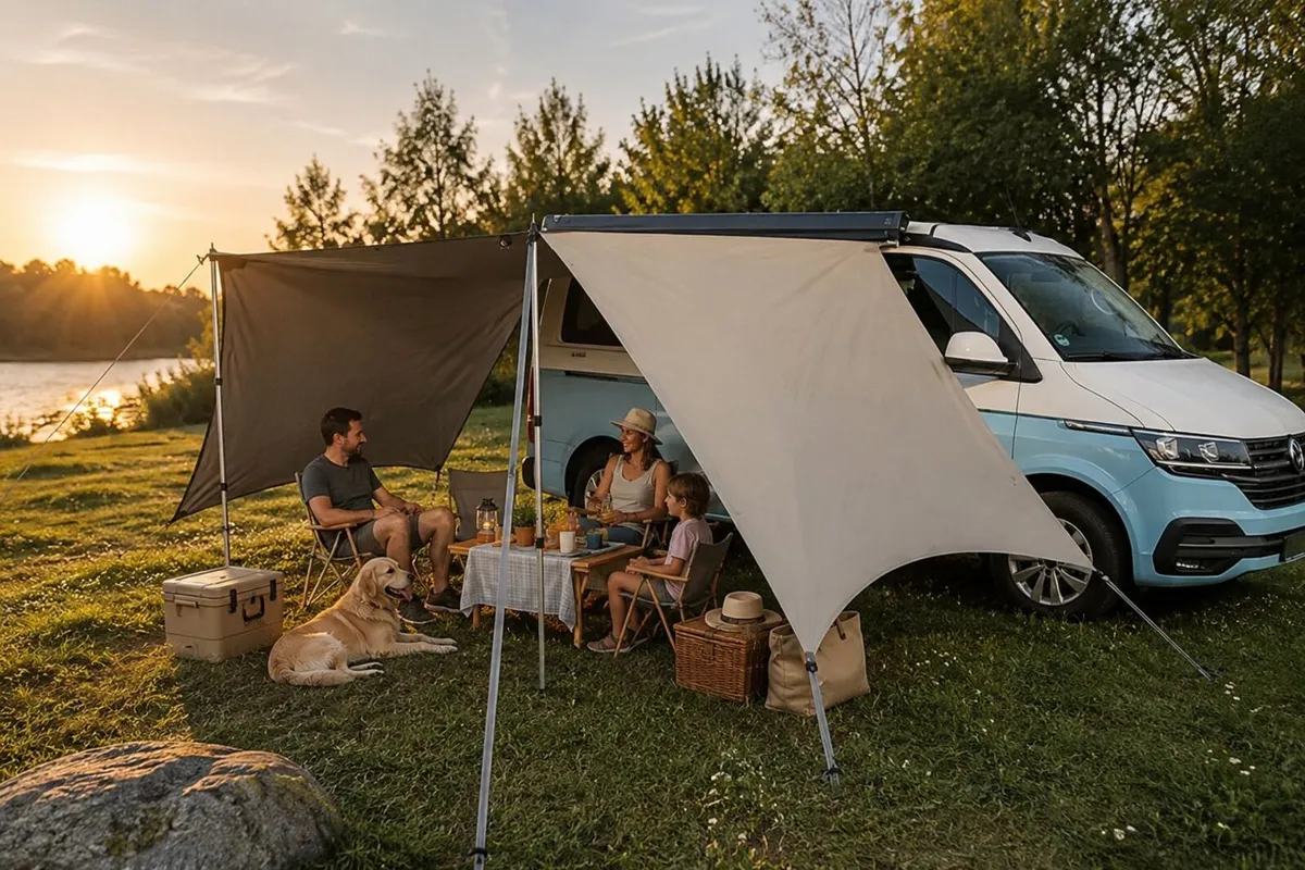 Premium TC Camper Van Awning Sun Canopy with Side - Image 2
