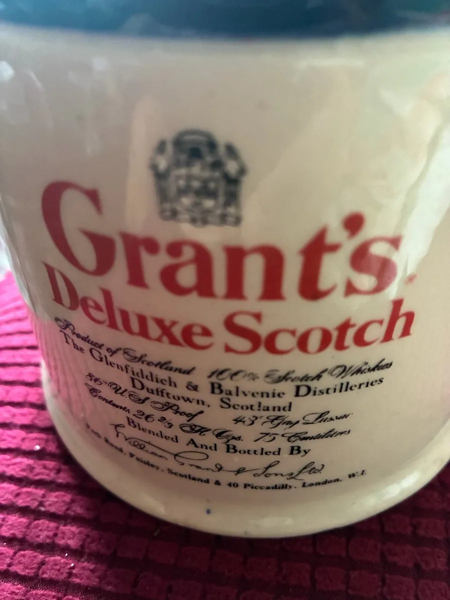 Rare Grants Deluxe Scotch Ceramic Decanter - Image 3