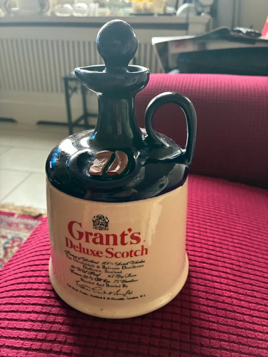 Rare Grants Deluxe Scotch Ceramic Decanter - Image 1