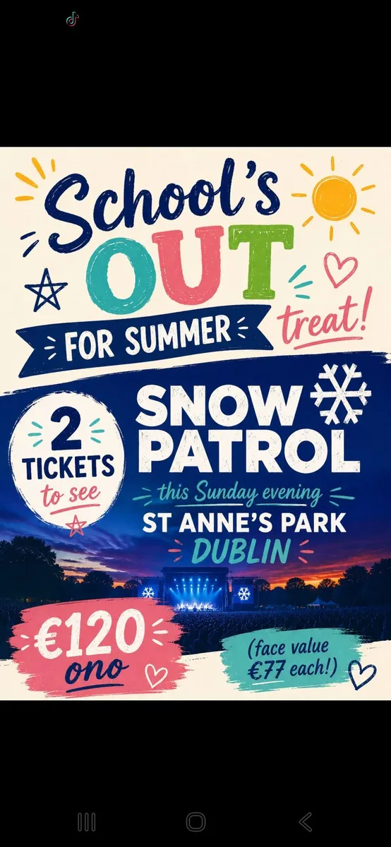 Snow Patrol- This Sunday- St Anne's Park Dublin - Image 2
