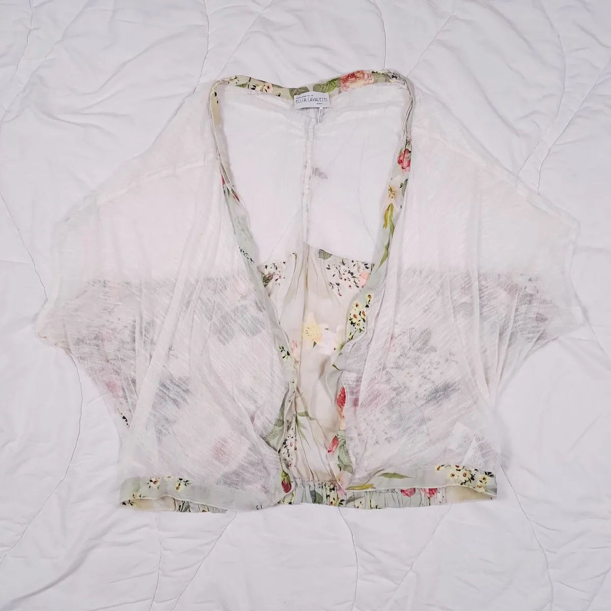 Elisa Cavaletti Multicolor Floral Top Set Size XL - Image 2