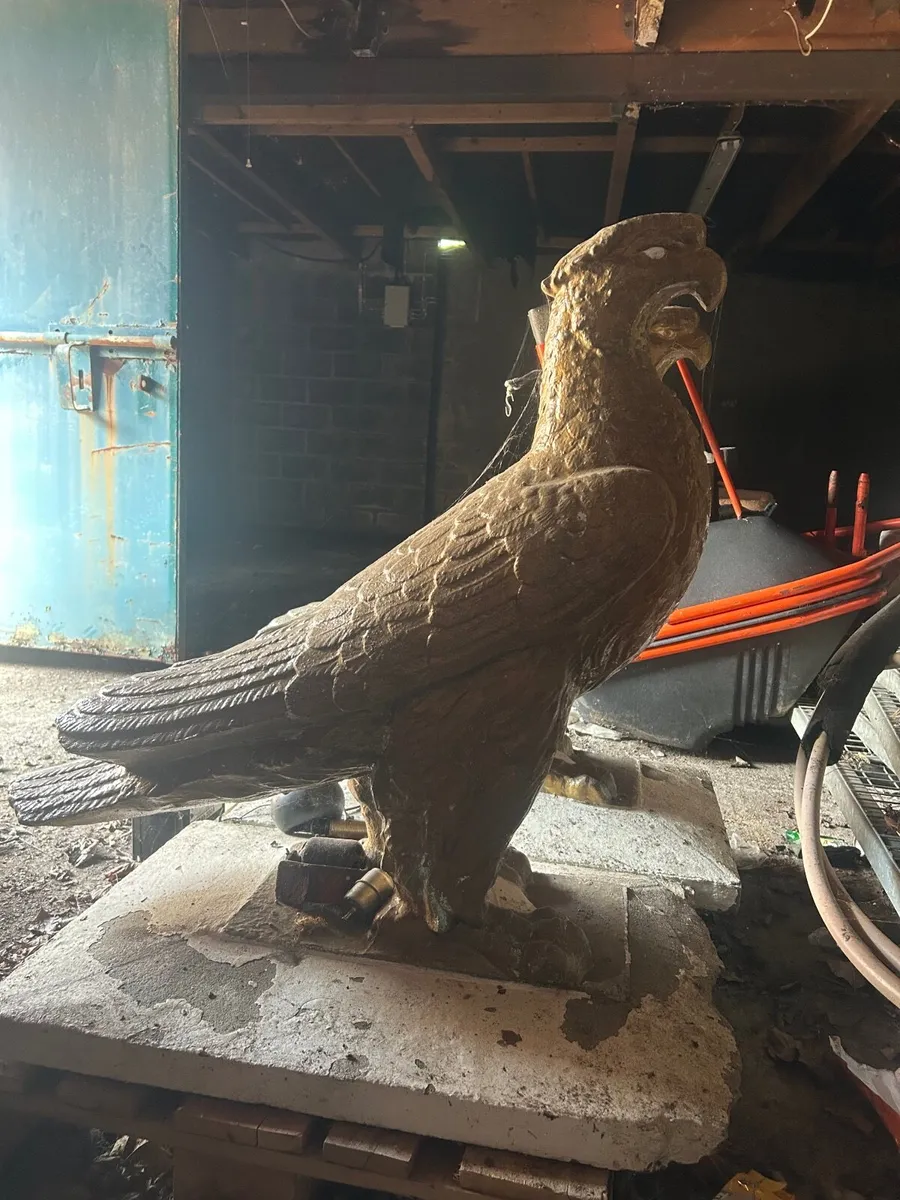 Large Concrete Eagle Statues - Image 1