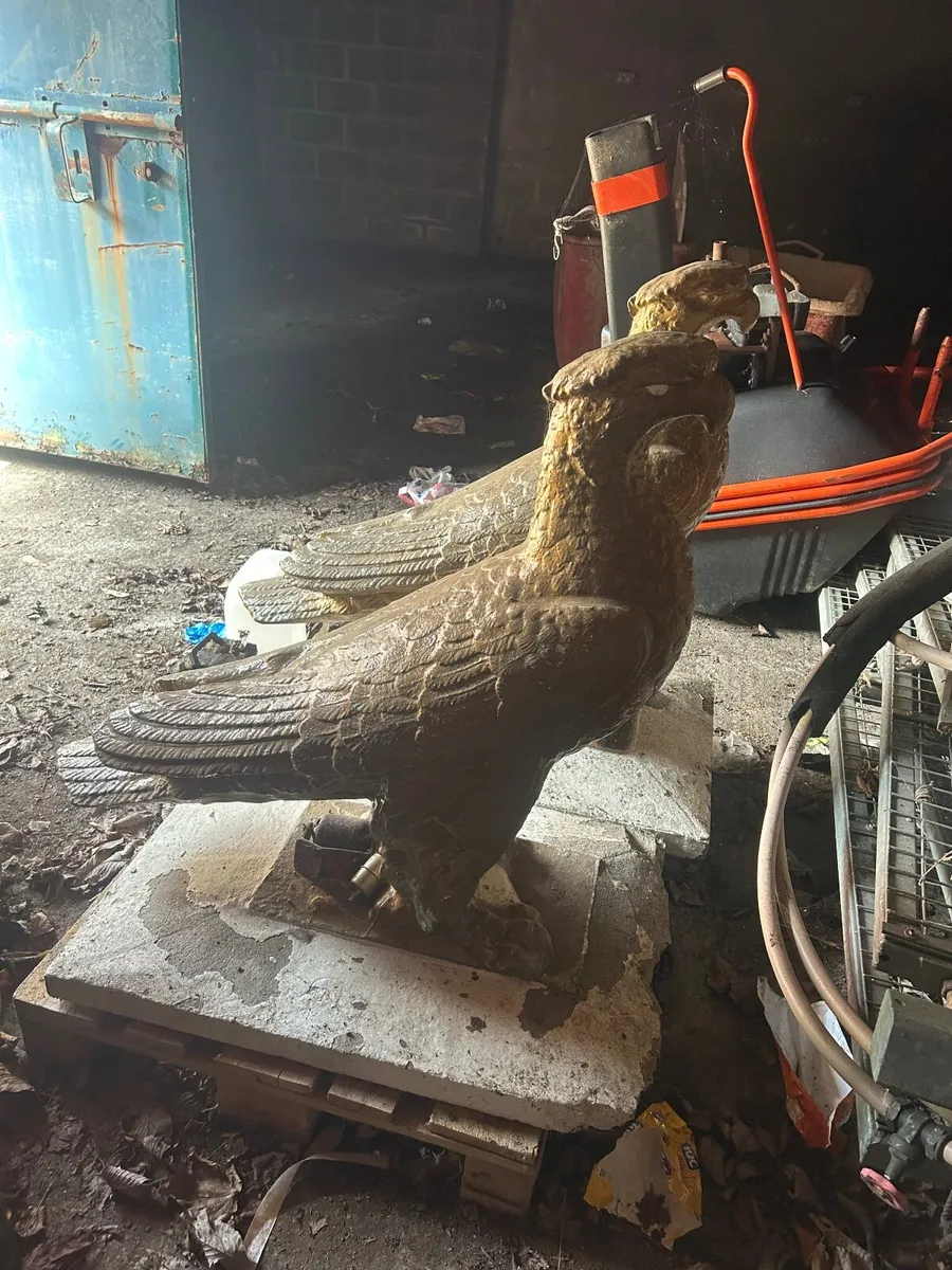 Large Concrete Eagle Statues - Image 4