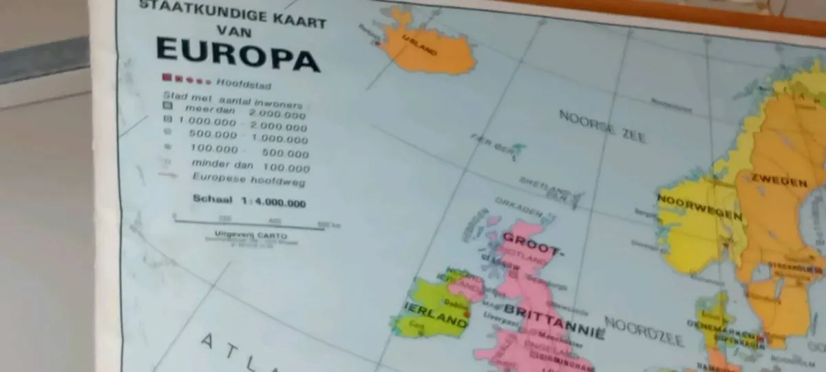 Large Vintage School World Map - Image 2
