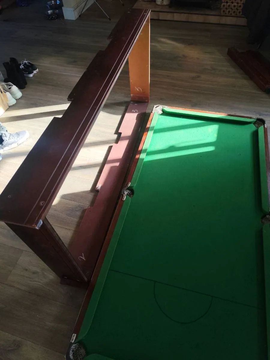 6x3 slate top pool table - Image 4