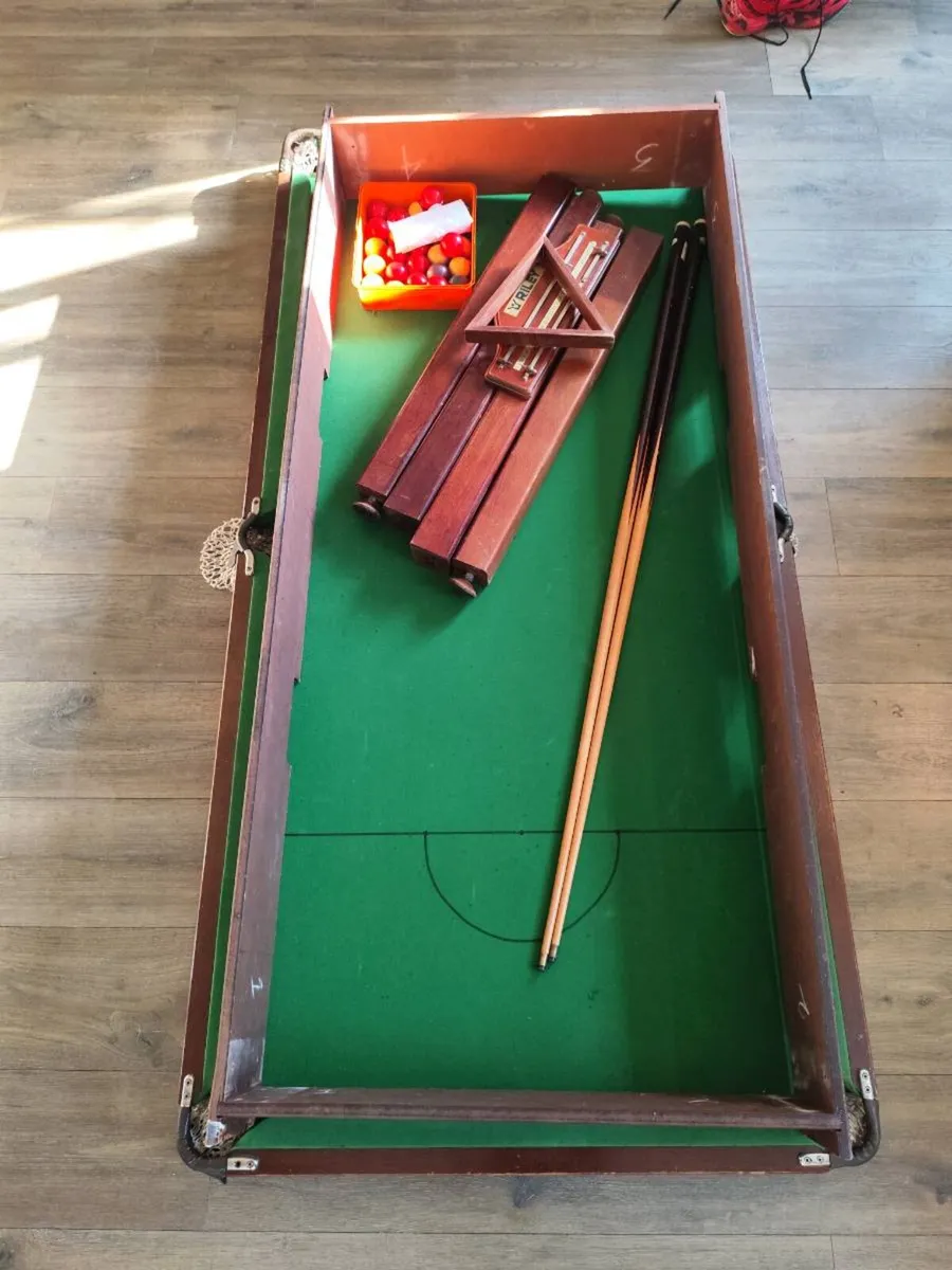 6x3 slate top pool table - Image 1