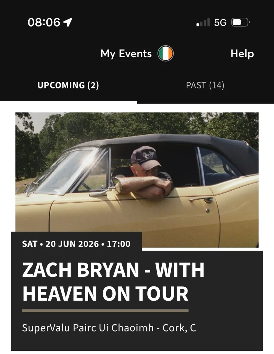 Zach Bryan tickets cork