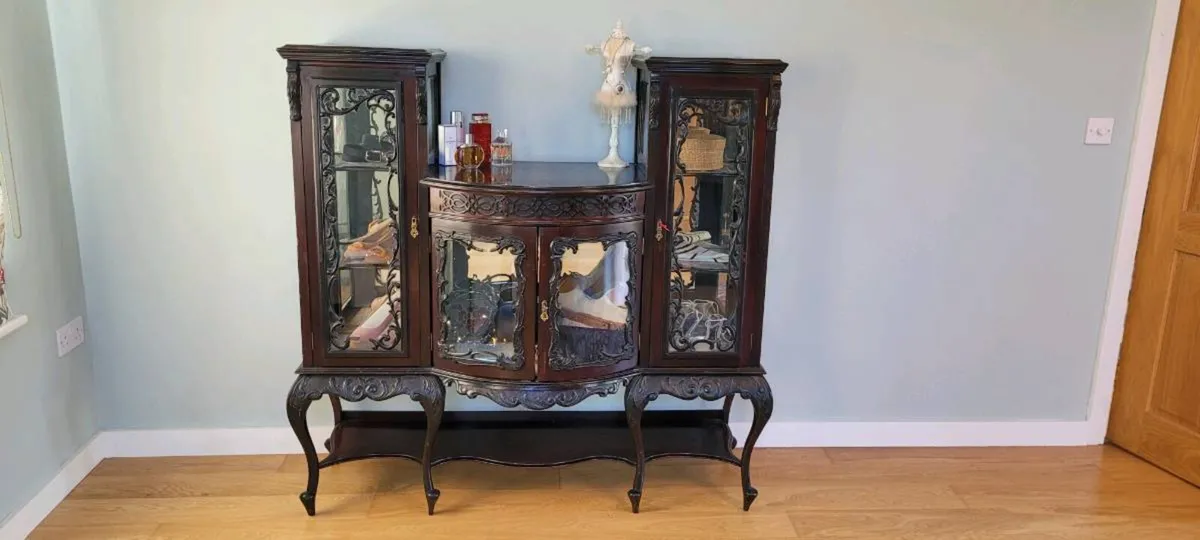 Antique Display cabinet - Image 4