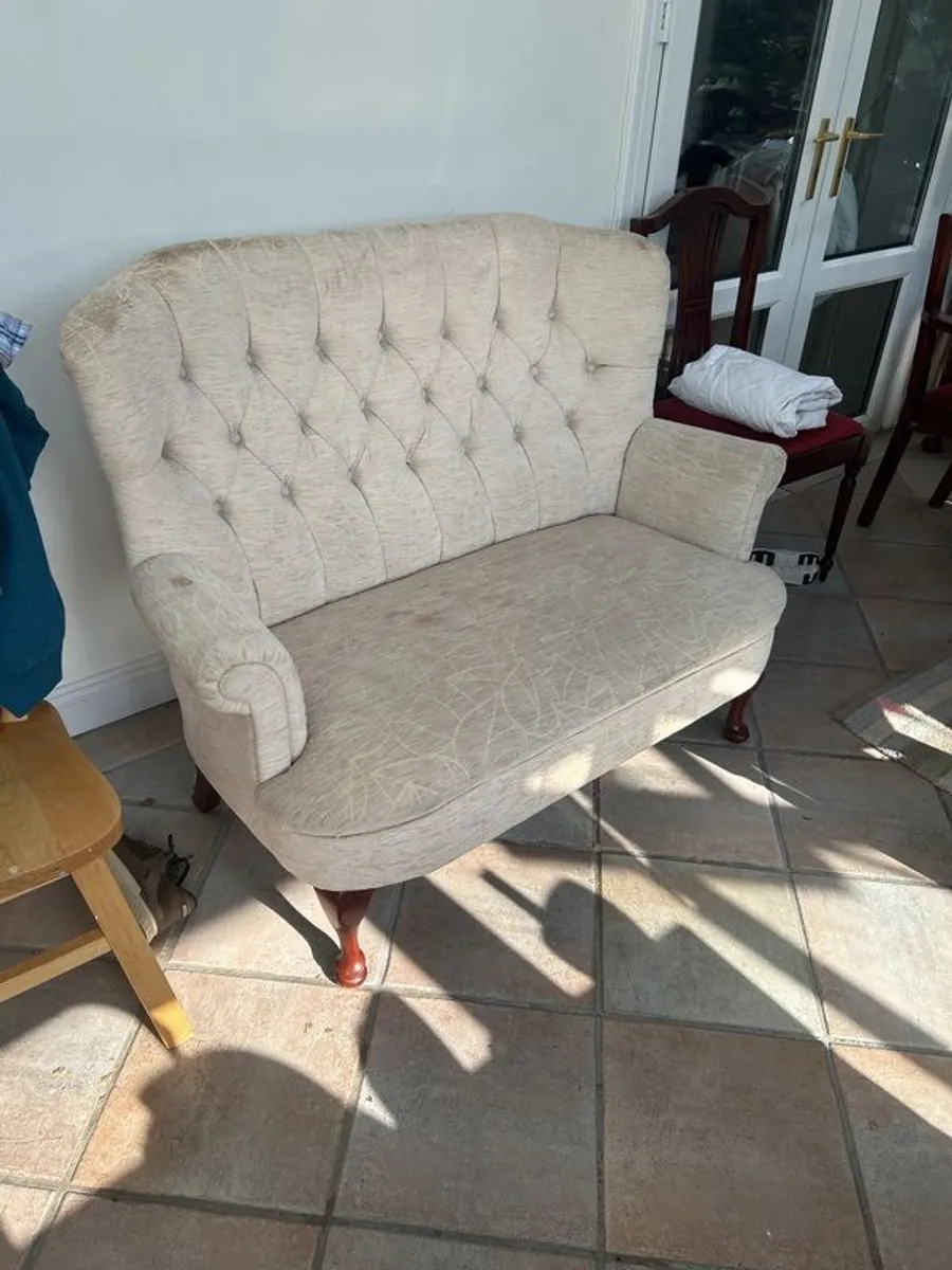 2 seater couch plus 2 matching armchairs