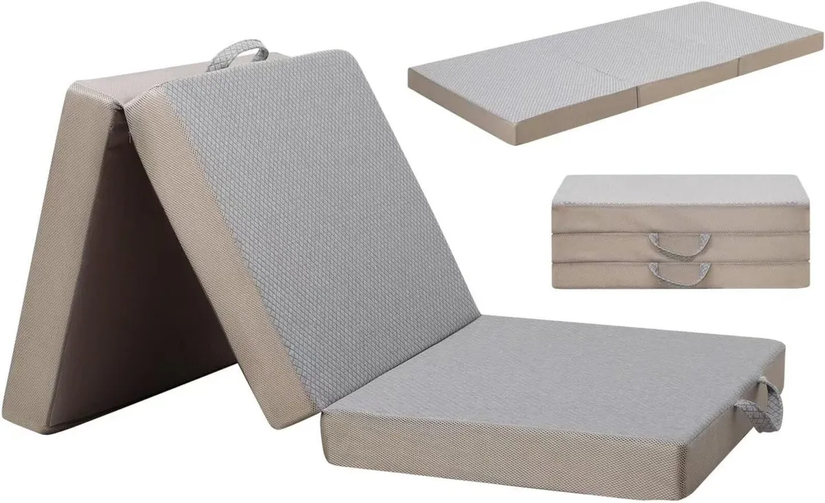 Tri-fold Memory Foam Mattress 190 x 90 10 Single - Image 1