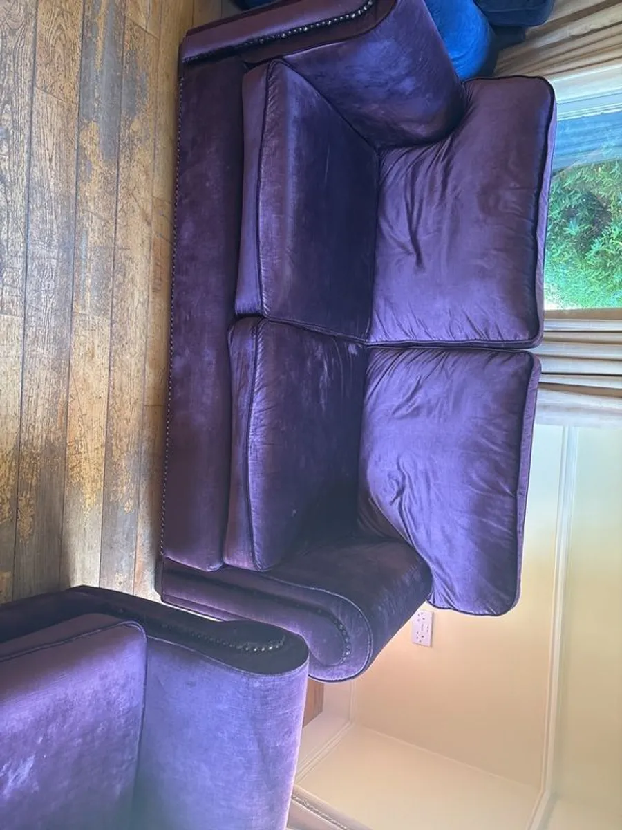 Deep Purple Sofa - Image 1