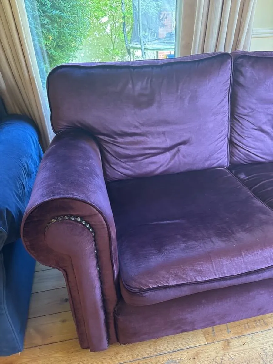 Deep Purple Sofa - Image 4