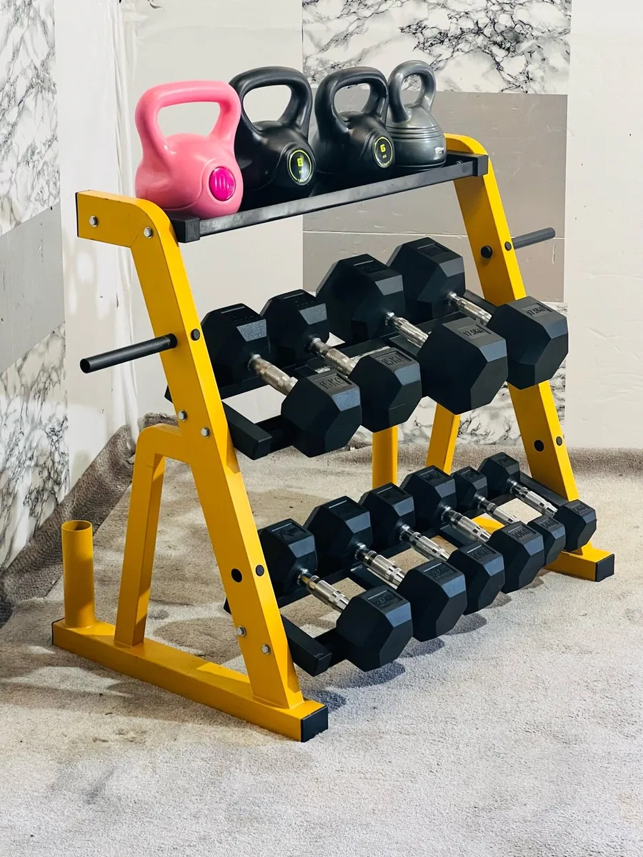 DUMBBELLS KETTLEBELLS WITH RACK - Image 4