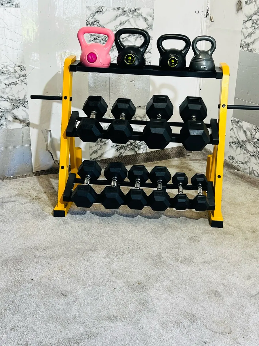 DUMBBELLS KETTLEBELLS WITH RACK - Image 3
