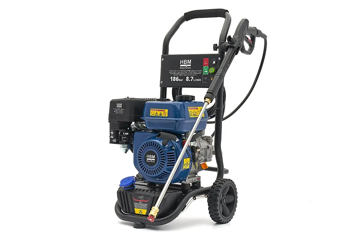 Petrol Pressure Washer 186 Bar 196cc High Power Je - Image 2