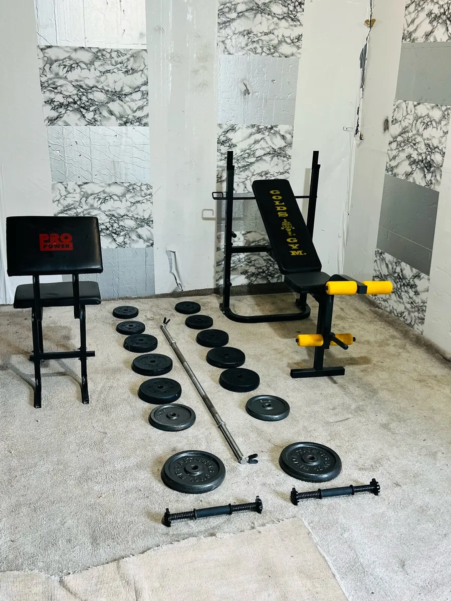 WEIGHT BENCHS WEIGHTS BARBELL DUMBBELLS - Image 3