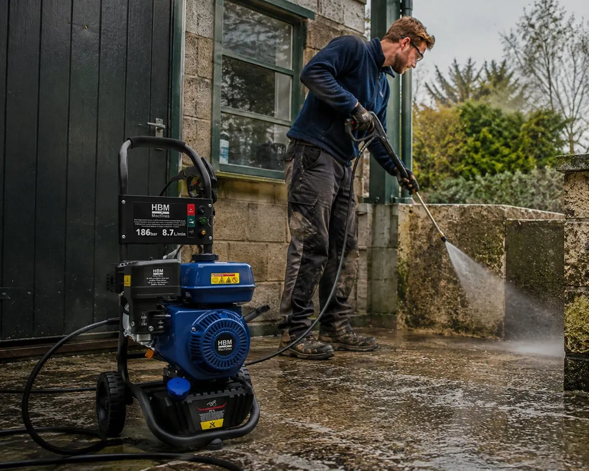 Petrol Pressure Washer 186 Bar 196cc High Power Je - Image 2