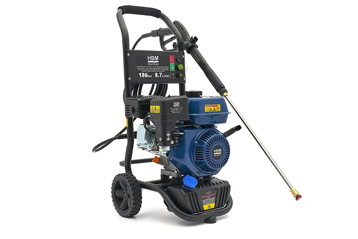 Petrol Pressure Washer 186 Bar 196cc High Power Je - Image 3