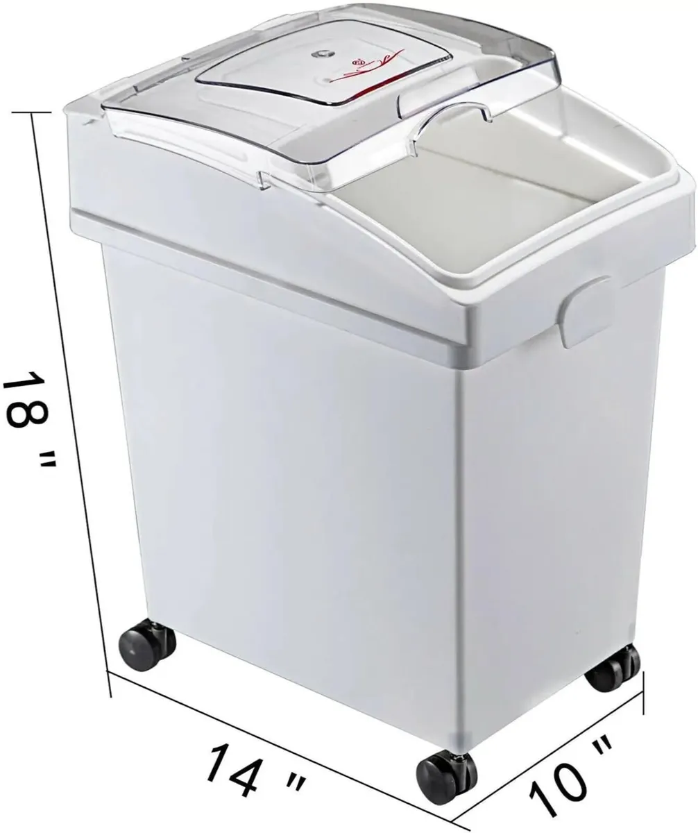 3 Pack 25L Dry Food Storage Bins with Scoop - Image 4