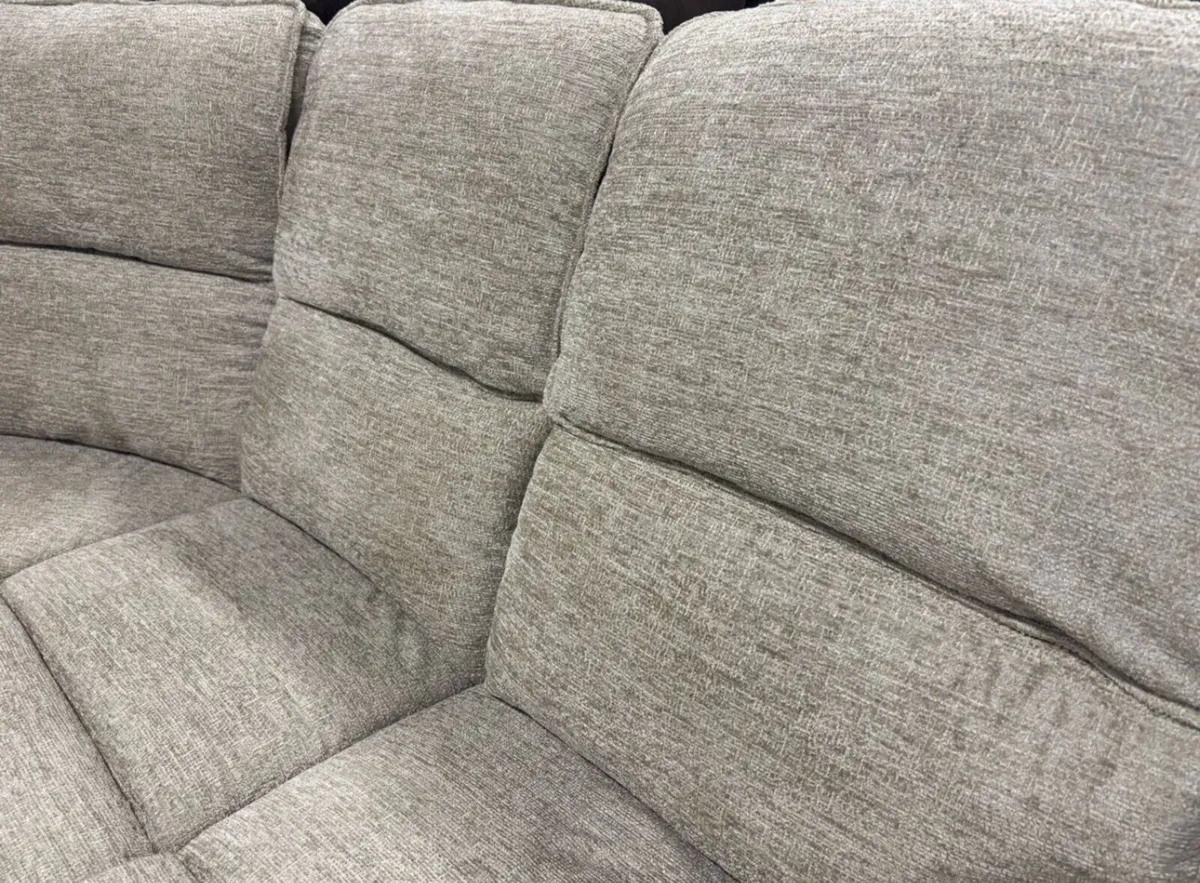 New Grey Paris Fabric Corner Sofa - Image 4