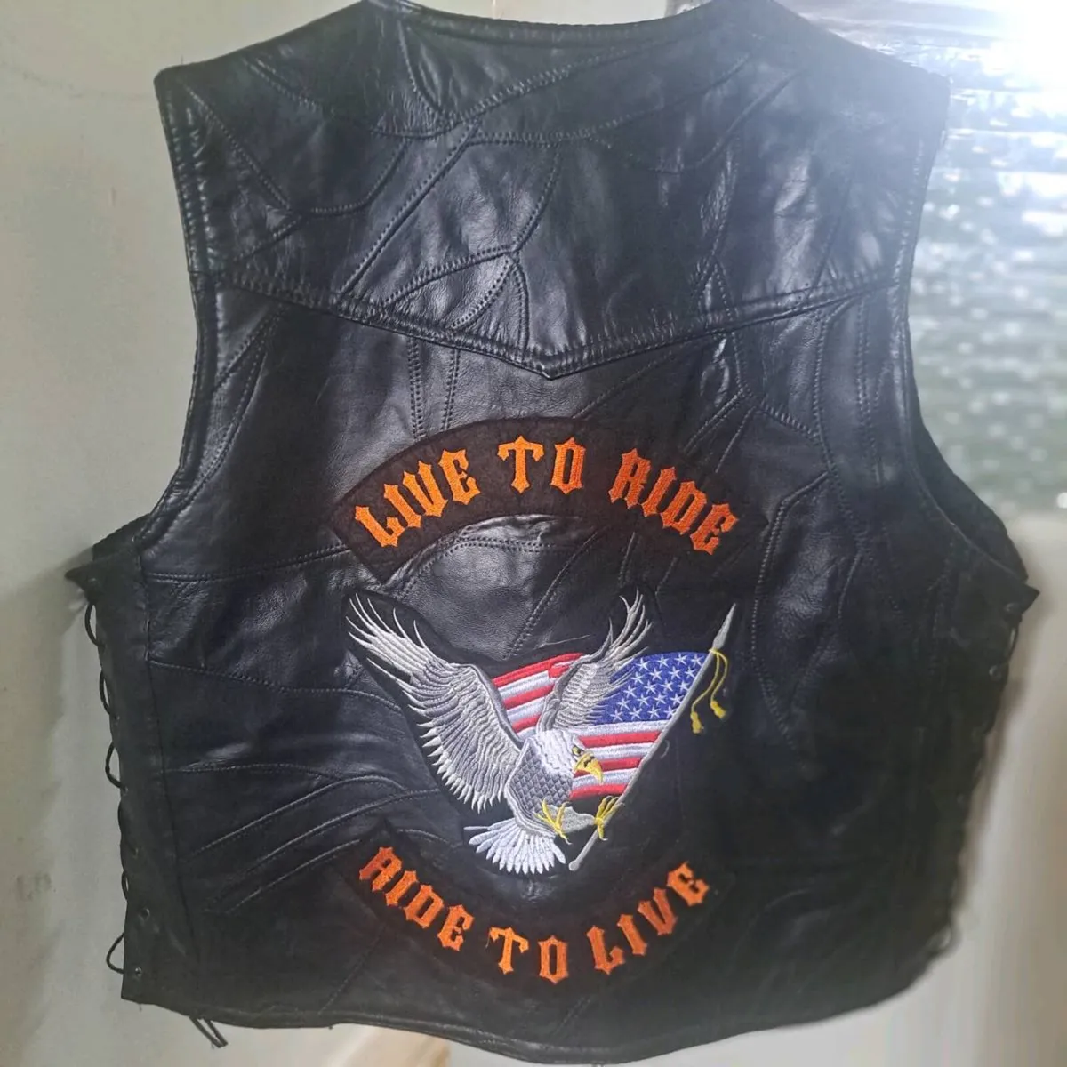 Easy Biker Buffalo Leather Waste jacket - Image 4