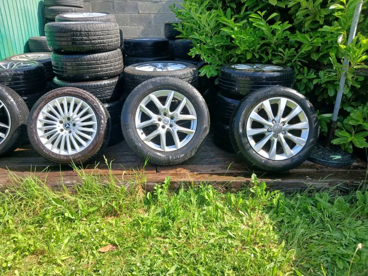 Modern Sets off Alloys all Good Cond wheels and Ty - Image 3