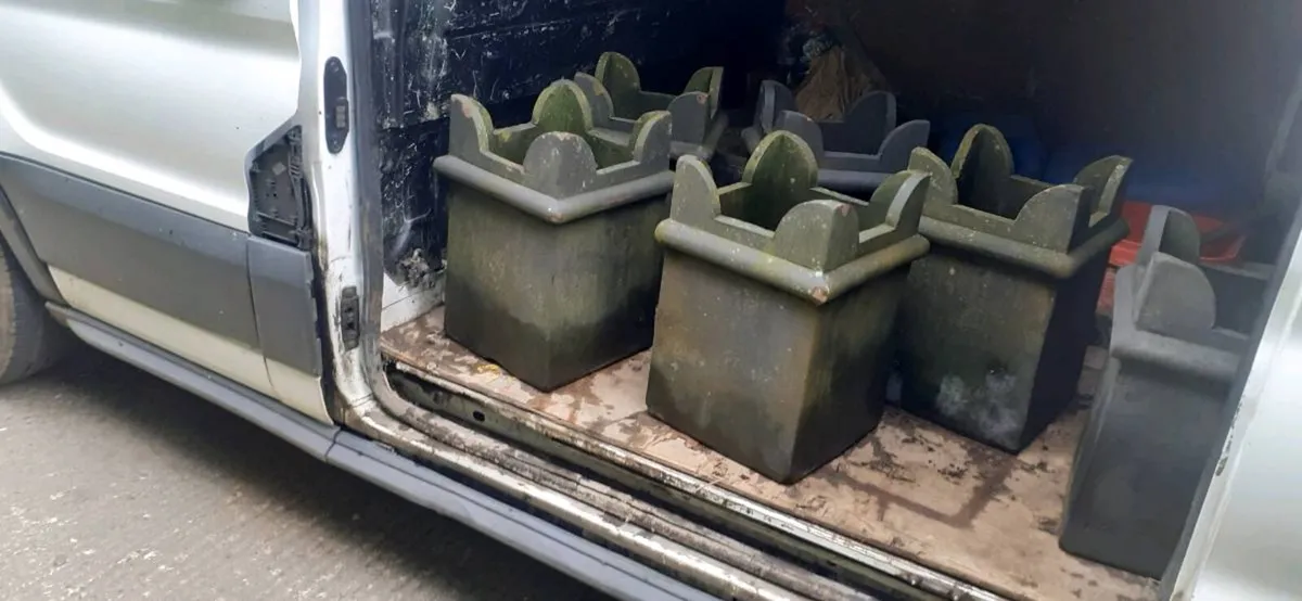 Bangor slates chimney pots floor ridge roof tiles - Image 2