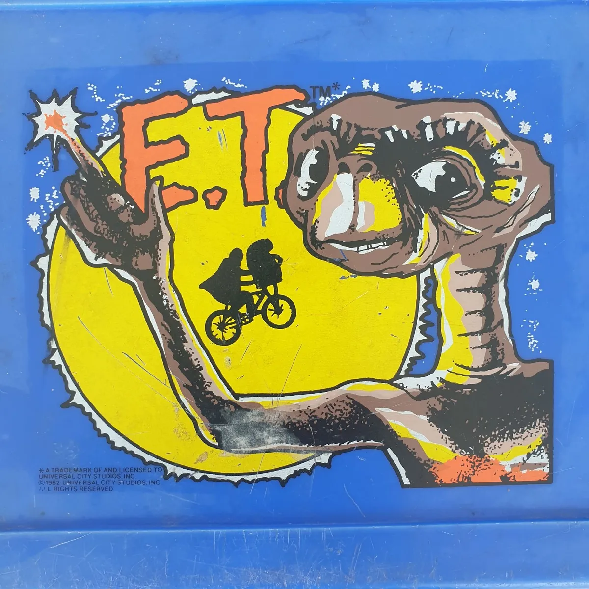 ET lunchbox 1981 Bluebird NO flask - Image 2
