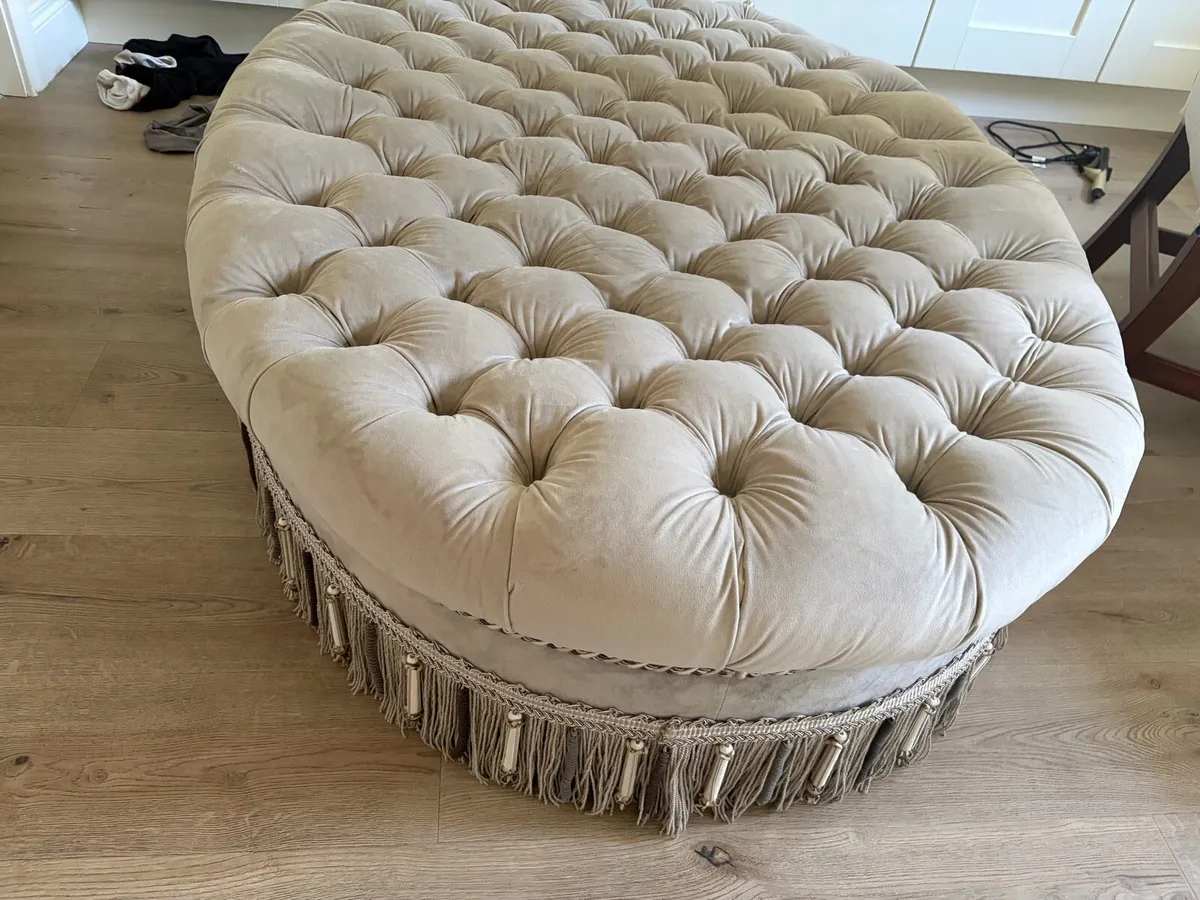Velvet Ottoman - Image 3