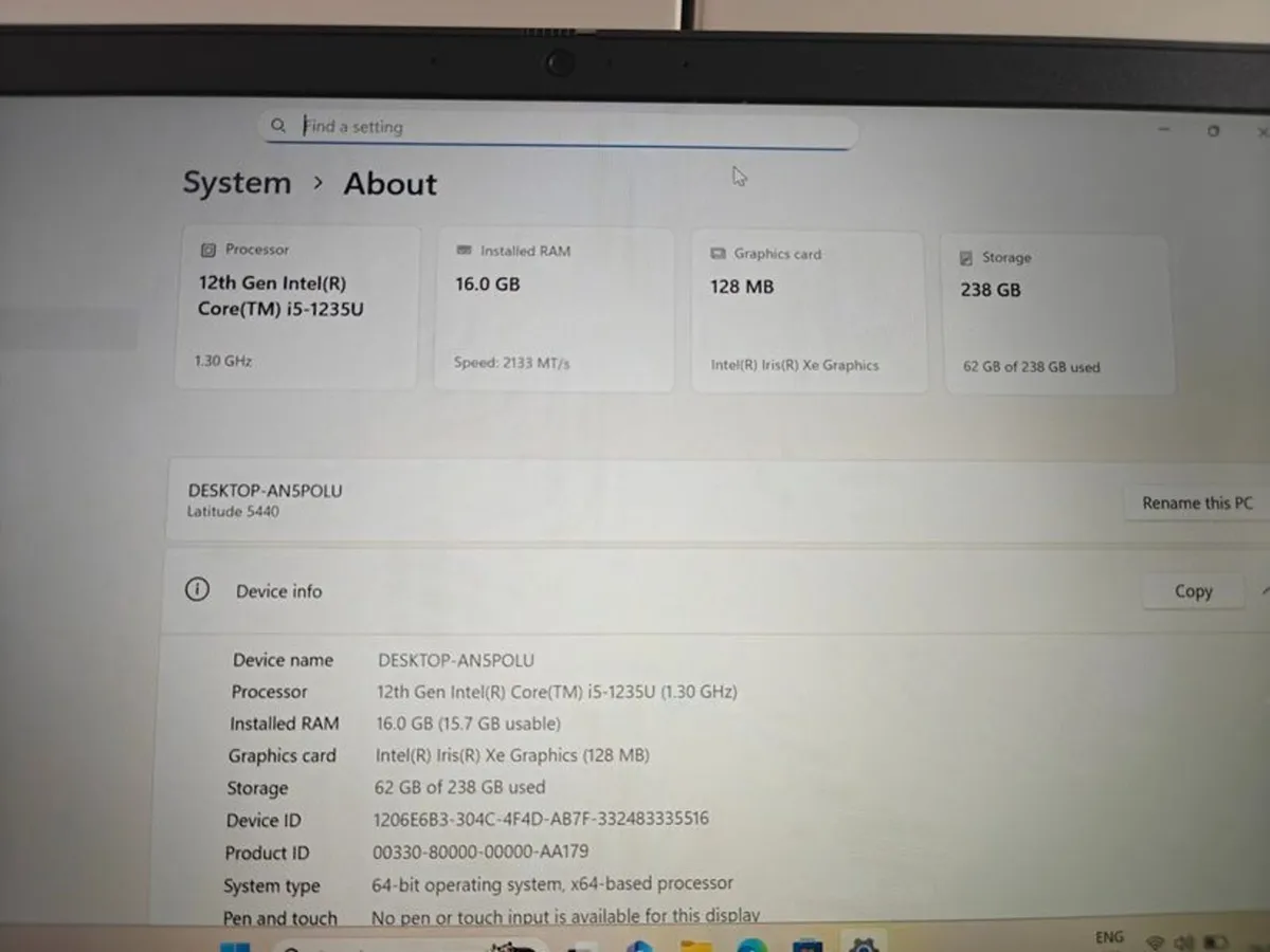 Nice Dell Latitude 5440 Laptop | i5 (12th gen) | - Image 3