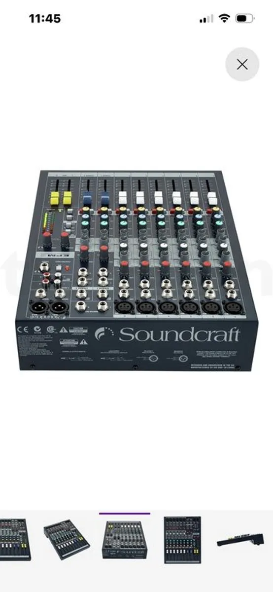Soundcraft EPM6 mixing desk (as New) - Image 1