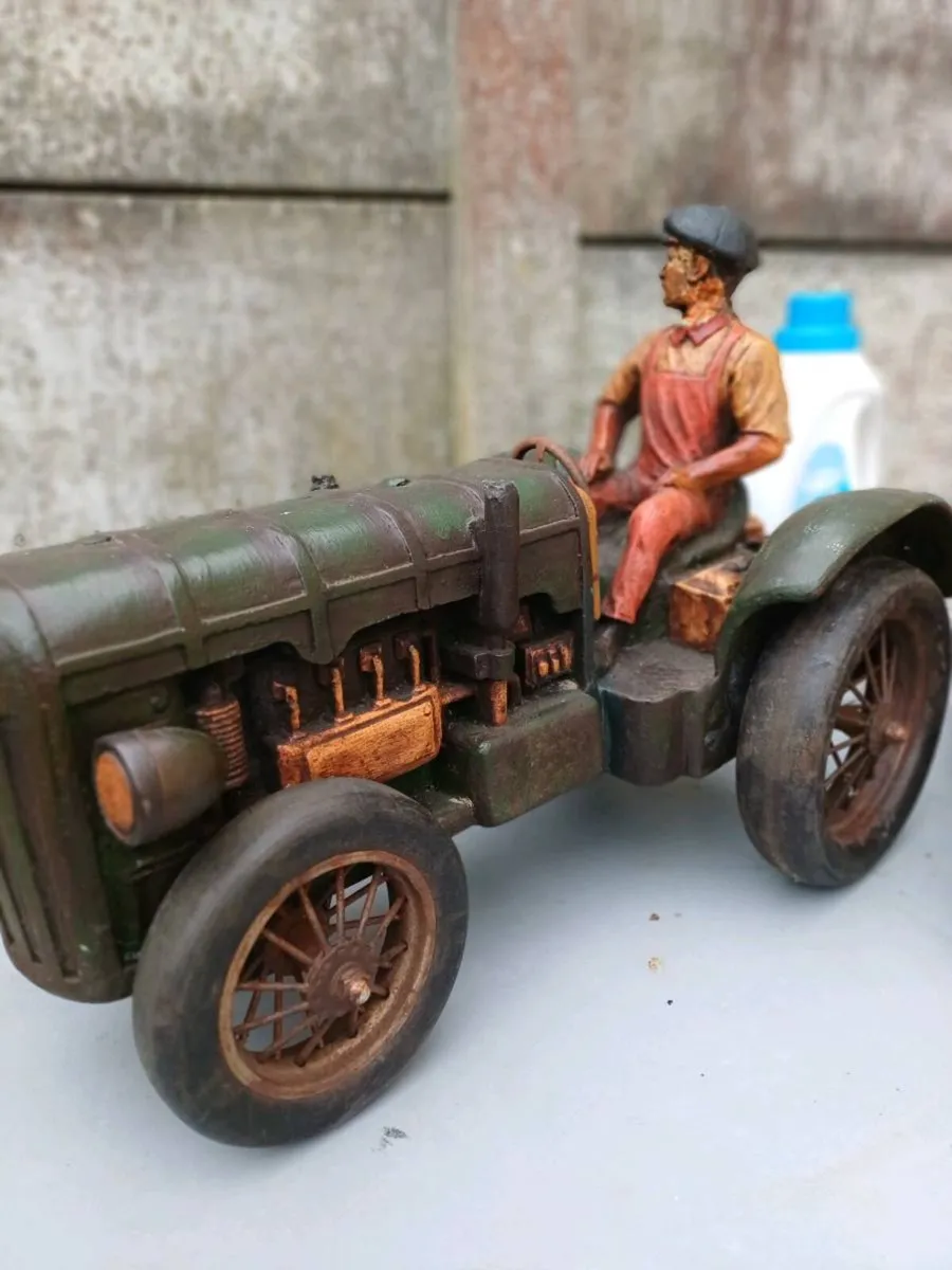 Large Vintage Tractor & Fire Engine - Image 3