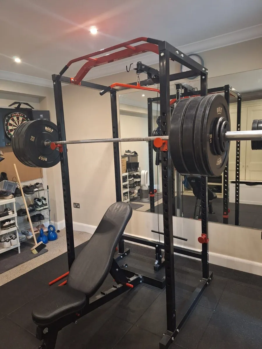 Power Rack & Weights - Image 1