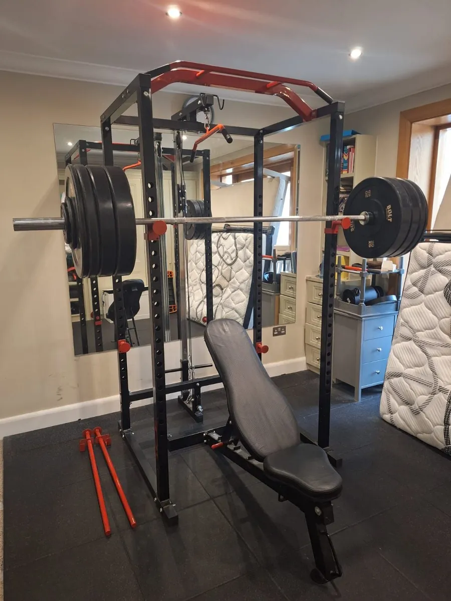 Power Rack & Weights - Image 3