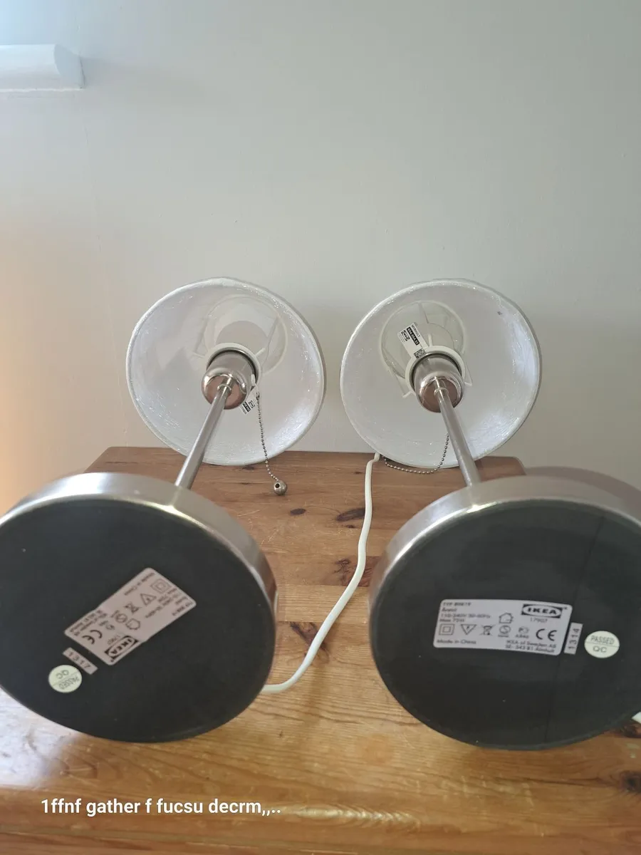 Elegant IKEA ARSTID Table Lamps Like New - Image 3