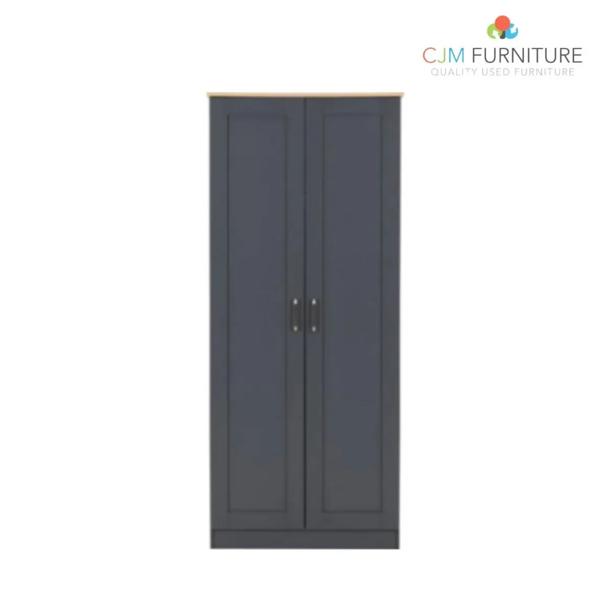 NEW PORTLAND FLAT PACK 2 DOOR WARDROBE @ CJM - Image 1