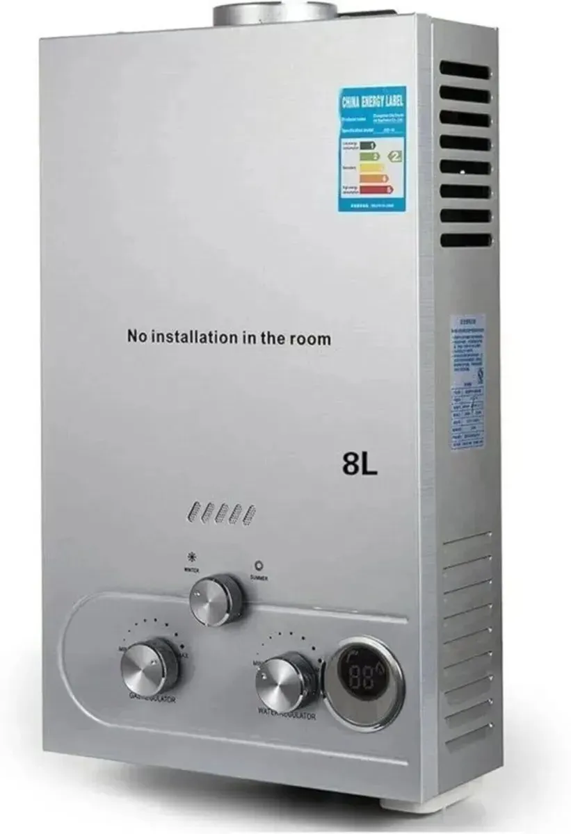 8L Gas Water Heater LPG Propane Boiler - Image 1
