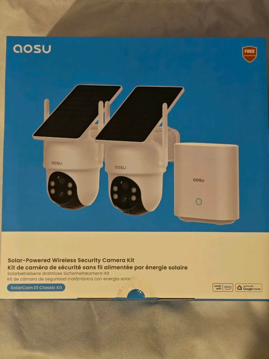 Aosu D1 Classic 2 pack home security cameras +Hub - Image 1