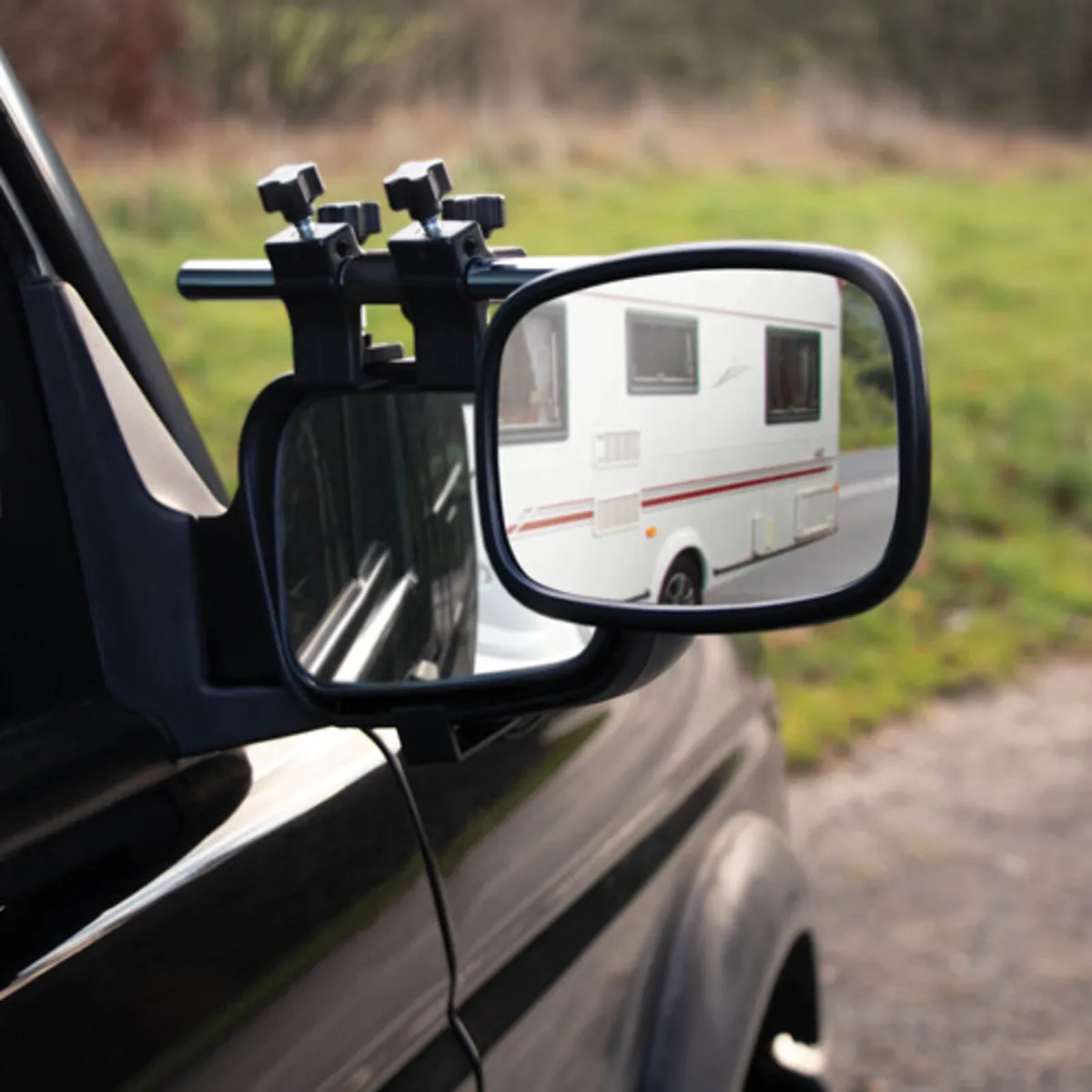 Pair of Caravan Towing Mirrors (Convex Glass) - Image 1
