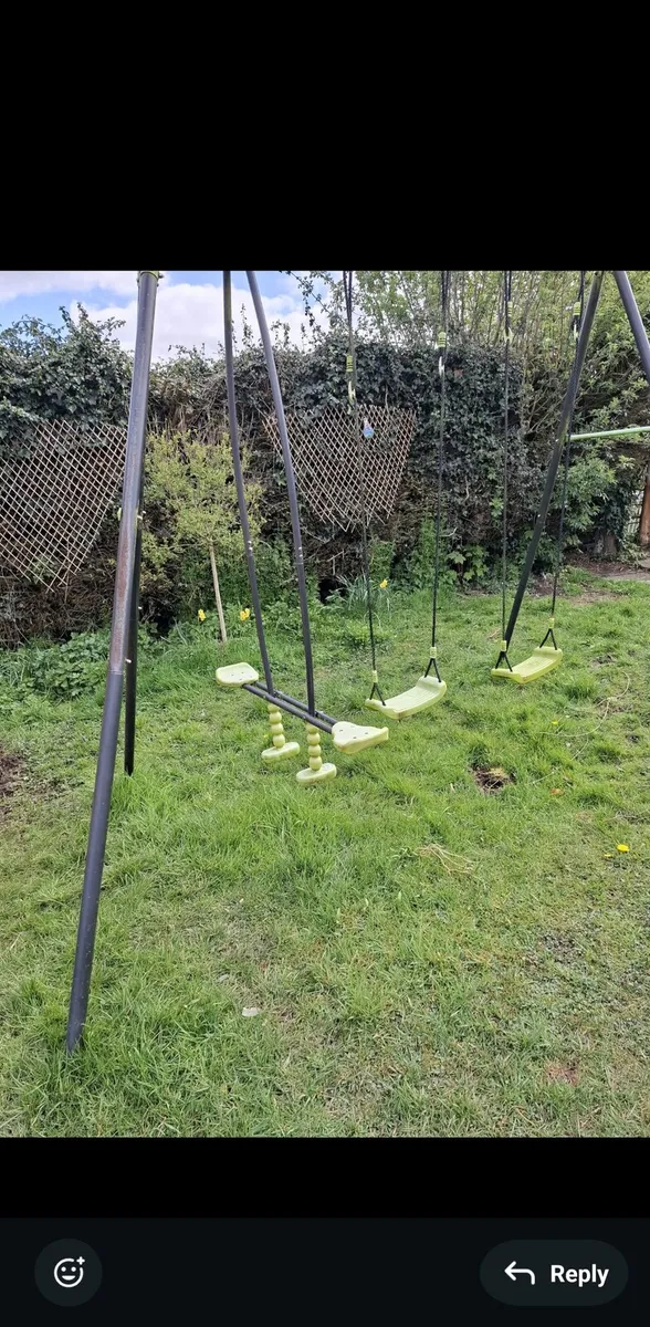 Children's swing set